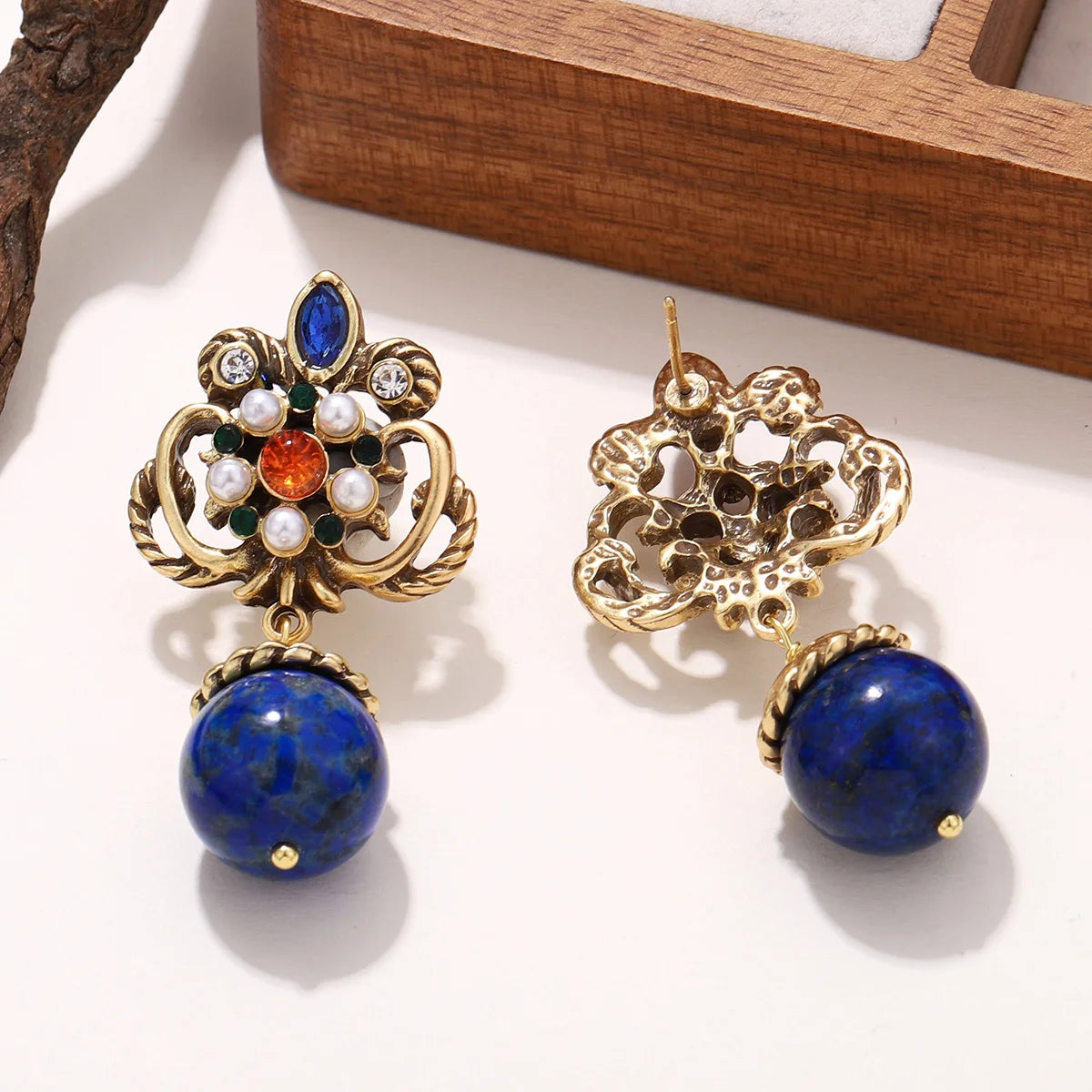 Pendientes Lapislázuli