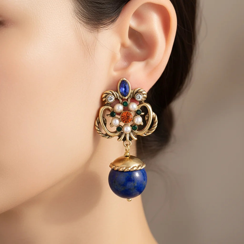 Pendientes Lapislázuli