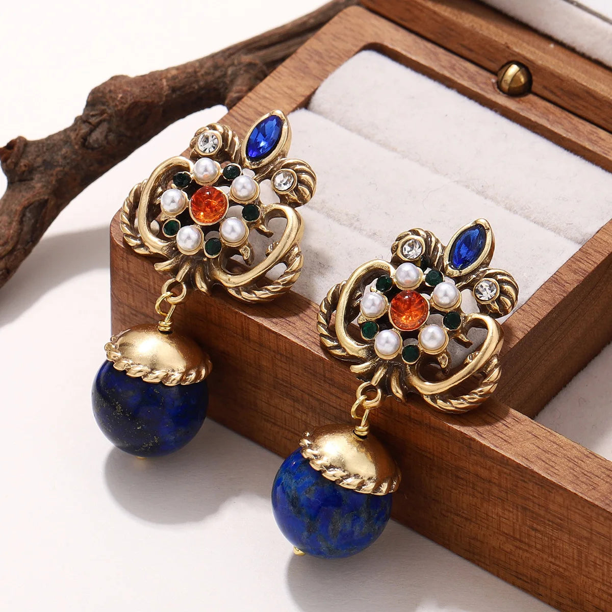 Pendientes Lapislázuli