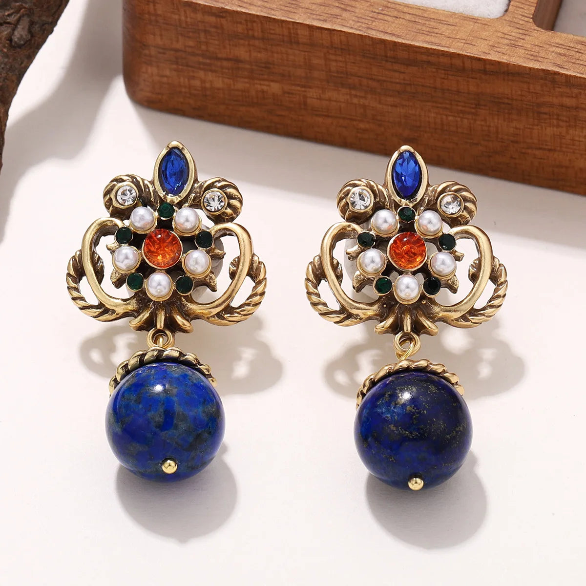 Pendientes Lapislázuli